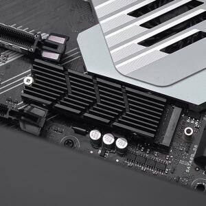 M2 2280 SSD 알루미늄 방열판  스테이트 드라이브 실리콘 열 패드 포함 데스크탑 PC PS5 호환용
