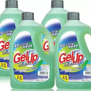 겔업 고농축 액체세제 2.5L x 4개 세탁세제 총10000ml 454558