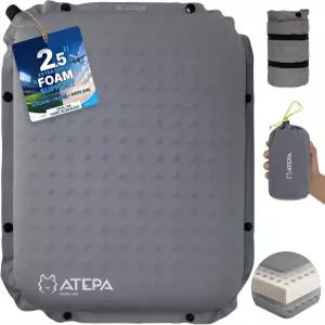 ATEPA 인플션 시트 쿠션 2 및 2.5 폼 코어 패드 컴팩트 경기장 비행기 여행 캠 하이킹 스포츠 용 자동