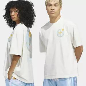 아디다스 바스켓볼 크레스트 티 - 화이트아이스블루 KD3613 6443029