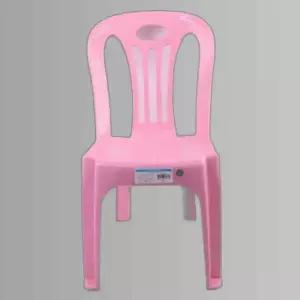 솔리드 등받이의자(핑크)