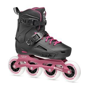 롤러블레이드 라이트닝 90 여성용 어반 인라인 스케이트, 블랙 및 상그리아