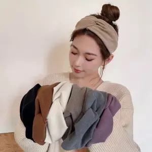 탄력 쫀쫀한 여성 편한 꼬임 패브릭 헤어 밴드 머리띠