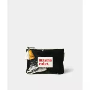 MASMARULEZ Basic pouch _ Glittery Black 142339