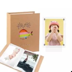 셀피포토프린터 고래 포켓앨범+자석액자 엽서사이즈 네컷보관 4X6