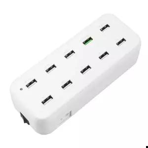 Coms 10포트 멀티충전기 White QC 2.0 LS415