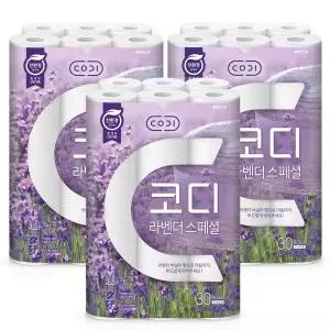 코디 라벤더 스페셜 30m30롤 x 3팩