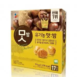 [도착보장] CJ 유기농 맛밤 알밤 군밤 단밤 맛군밤 코스트코 42g 17개입 714g, 1개