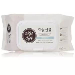 휴대용 하늘선물 캡형 물티슈 10개 100매 [a028B2A]