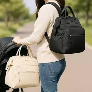 [아크]고품질 휴대용 기저귀 가방 아기 유모차 외출 출산선물 파우치 보냉백 백팩 국민기저귀가방 WFQ7YJZ