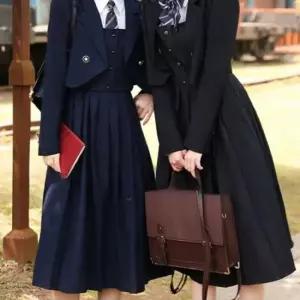 뷔스티에 끈 롱원피스 교복 생활복 학생복 여자교복