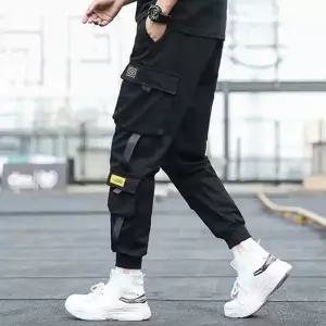 카고 조거팬츠 영문라벨 포인트 건빵주머니 스트릿