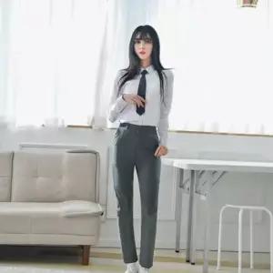 교복몰 스판 그레이 교복바지(여자) 교복 학생복