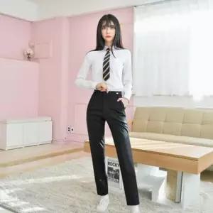 교복몰 (허리조절) 스판 블랙 교복바지(여자) 교복
