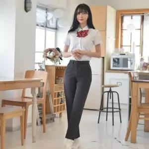 교복몰 (하복)스판 먹색 교복바지(여자) 교복 학생복