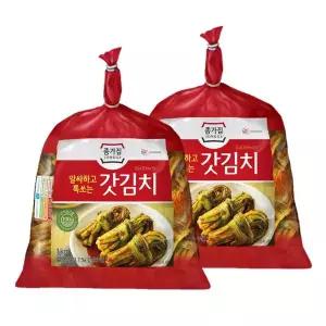 [종가](강남점)집 종가 갓김치 1kg x 2개 [2kg]