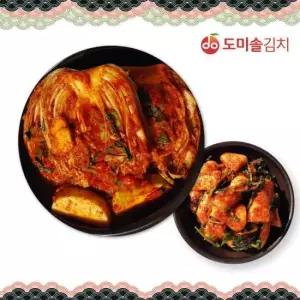도미솔 사랑채 포기김치 3kg + 사각사각 총각김치 2kg, 총5kg