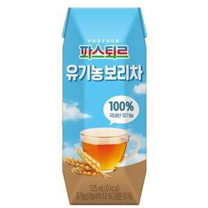 파스퇴르 유기농 보리차 125mL 24입 어린이집 유치원 아이 어린이 유아음료 간식 성장