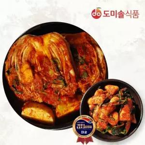 [신세계라이브쇼핑](m)도미솔 박미희 사랑채포기김치 3 kg+총각김치 2kg