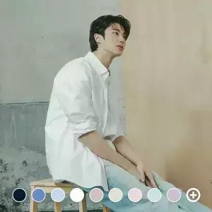 [지오다노] 옥스포드 긴팔 셔츠 (솔리드) 045501
