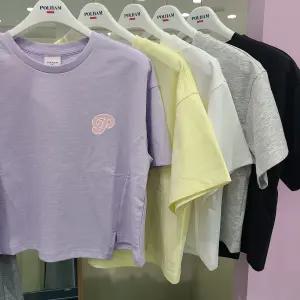 쿨텐션크롭사선티셔츠PKF2TS2841GN