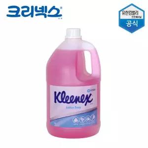 유한킴벌리 크리넥스 핑크 로션 솝 물비누 4L 핸드워시 리필 대용량 리필용 손세정제 젤타입 비누 56605-01
