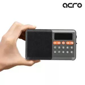 ACRO 라디오고 레트로 휴대용 라디오 FM 미니 블루투스 스피커 효도 라디오