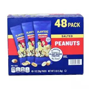플랜터스 솔티드 피넛 28g x 48팩 아이들 간식 안주 소포장 휴대용 스낵 미국 땅콩 건강한 간식