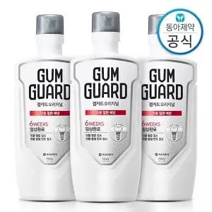 [신세계라이브쇼핑]가그린 검가드 오리지널 가글 750ml 3개 구강청결제 잇몸관리 구취제거