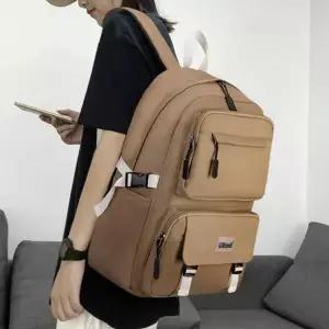 여자 대학생 책가방 캐주얼 학생 백팩 커플 패션 코디 (8502061A)