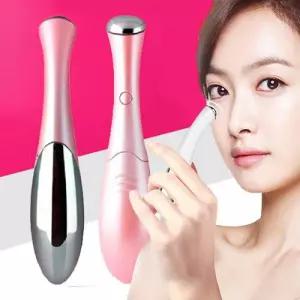 핑크색 눈가관리 진동 마사지기 휴대용 주름관리 얼굴 눈마사지기