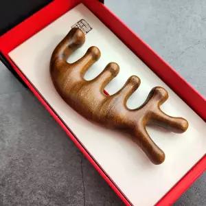 학교 림프순환괄사 미니괄사마사지기 우드 백단향 턱라인마사지 괄사마사지기 3종세트 두피 바디 지압 턱마