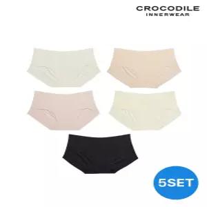크로커다일 이너웨어 에어로쿨 인견쉘론 심리스팬티 5종세트 CDWPT6M1112131415T 981977