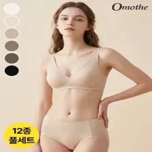 오모떼 of 올데이 스킨핏 편한 노와이어 여성 브라팬티 12종 풀세트