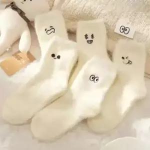 기모 중목 수면 양말 5켤레 여성양말 발목양말 두꺼운양말