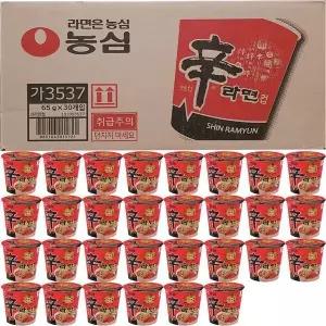 농심 신라면 컵65g 30개 1박스