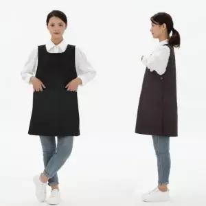 구김없는 포그니 투포켓 원피스형 앞치마