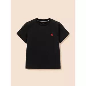 [BEANPOLE KIDS] [Essential] 수피마 베이직 반소매 티셔츠  블랙 (BI6742UE15)
