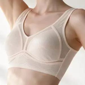 미미캐츠 시원한 인견 통기성 매쉬 노와이어 노몰드 여성 탑브라 브라탑 HI609