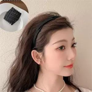 머리띠 접이식 데일리 헤어밴드 여성 머리띠 휴대 반묶음