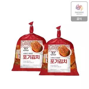 [종가집]종가 (기획)포기김치 4kg 2개