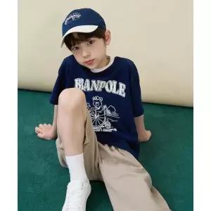 빈폴 키즈 빈폴 BEANPOLE KIDS 곰돌이 달이 빅 아트웍 반팔 티셔츠 네이비 (BI6342U06R)