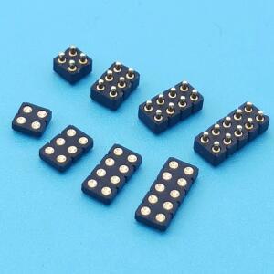 1쌍 스프링 장착 포고 핀 커넥터 소켓 4P 10Pin Male SMT 이중 행 DIP 피치: 2.54mm