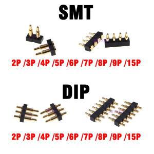2X 포고 핀 커넥터 배터리 스프링 장착 접점 SMT DIP 니들 PCB 3 4 5 6 7 8 9 7.0mm 높이 피치