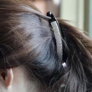 큐빅 사각 바나나핀 프랑스핀 헤어 집게핀 반머리 헤어핀