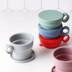 파스텔 실리콘 접이식 컵 5color