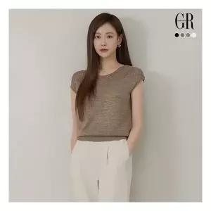 조르쥬 레쉬 런칭가 69,900원 26SS 시퀸 크로쉐 캡슬리브 니트 4종1396737