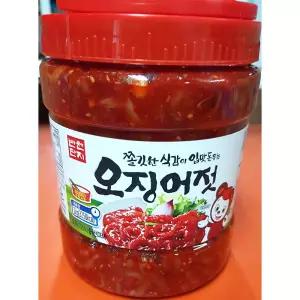오징어젓 (반찬단지 상급 PET 2K) 반찬전문점/감칠맛추가/밥반찬용/회식용/쫄
