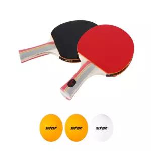 다모음집 스타스포츠 탁구라켓 (쉐이크형) 공 세트 (라켓 2개입) 탁구용품 탁구클럽