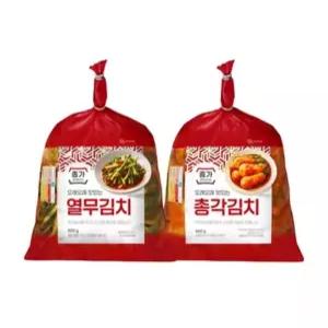 종가집 총각김치 850g + 열무김치 900g 혼합팩